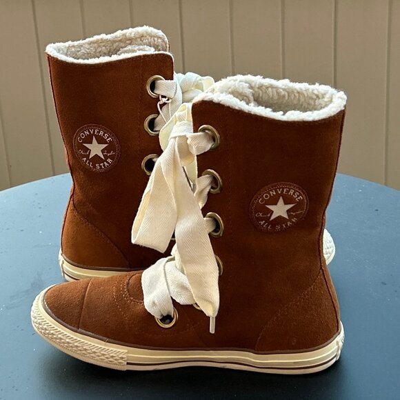 NWT CONVERSE CHUCK TAYLOR ALL-STAR  | BEVERLY BOOT ~ 7 ~ SUEDE / FLEECE LINING - Picture 3 of 13